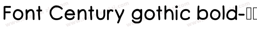 Font Century gothic bold字体转换